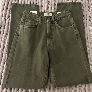 cotton on - green straight leg jeans
